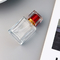 Bottiglia separata del campione dei cosmetici della bottiglia di profumo del quadrato del punto della bottiglia della copertura dello spruzzo di viaggio acrilico di vetro trasparente della stampa