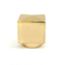 Il cubo in lega di zinco creativo dell'oro modella il tappo di bottiglia del profumo di Zamac del metallo