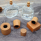 Tipo di legno solido naturale tappo di bottiglia del cilindro del profumo con la bottiglia
