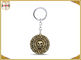 Piccoli anelli personali della catena chiave del metallo per la placcatura d'ottone a forma di del cranio dei regali delle collezioni