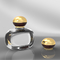 Marca squisita di Zamac della palla di stile dell'argento dell'oro di profumo della bottiglia del metallo trasparente del coperchio