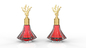 Elegant Zamac Perfume Lid For Bottle Cap Servizio OEM / ODM Disponibile