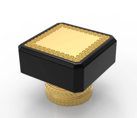 comprare L'oro ha placcato l'alto tappo di bottiglia del quadrato dell'estetica profuma l'OEM tutto il colore accettato online manufacture