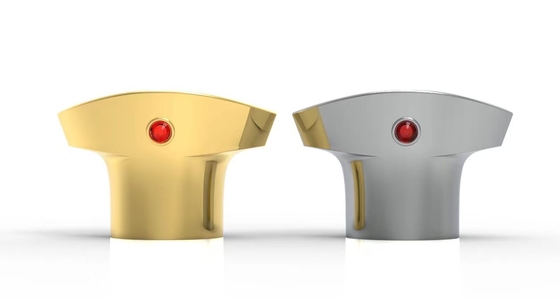 comprare Golden Round Luxury Zamak Caps Perfume Per EAF15 Bottiglia di vetro per profumo online manufacture