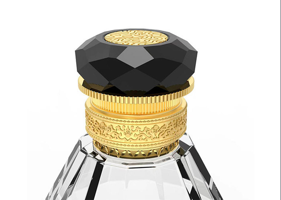comprare copertura di lusso in lega di zinco della bottiglia di profumo di Zamac del metallo dell'oro di 15Mm con il logo online manufacture