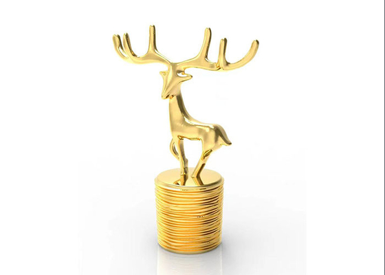 comprare I cervi disegnano il metallo Zamac di lusso in lega di zinco dell'oro della copertura 15Mm della bottiglia di profumo creativo online manufacture
