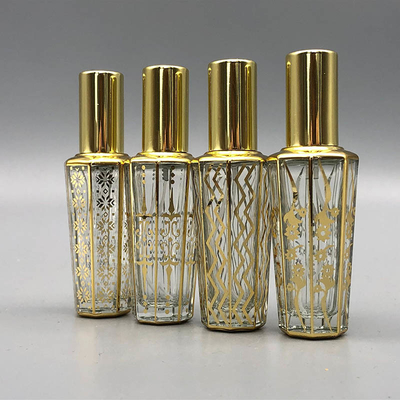 comprare 15ML ha placcato la bottiglia di profumo di prima scelta UV, bottiglia di acqua di profumo, bottiglia di vetro anodizzata, cosmetici raffinati spruzza la BO online manufacture
