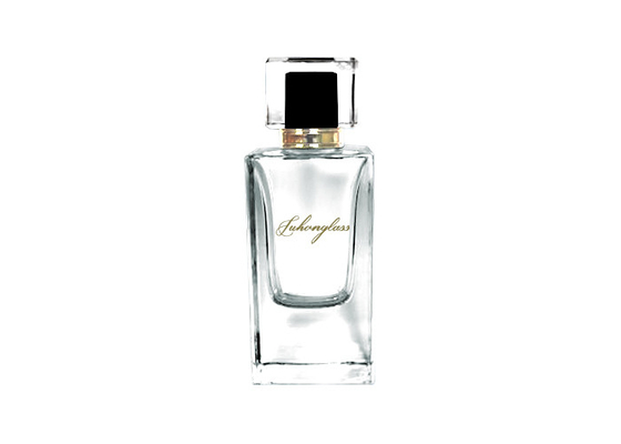 comprare Bottiglia di profumo quadrata spessa di vetro della bottiglia di profumo 50ml, bottiglia di qualità superiore dello spruzzo della stampa della baionetta, bottiglia cosmetica vuota online manufacture