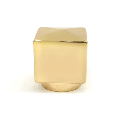 comprare Il cubo in lega di zinco creativo dell'oro modella il tappo di bottiglia del profumo di Zamac del metallo online manufacture