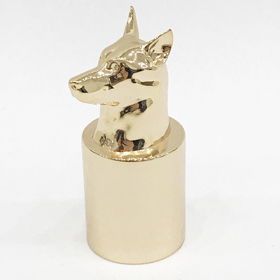 comprare Alto tappo di bottiglia lucidato del profumo di Zamak della rottura del cane del metallo online manufacture
