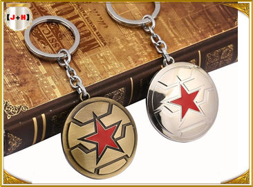 comprare Progettazione indicata della stella di Keychains cinque di nome incisa metallo su ordine spazzolata ottone online manufacture