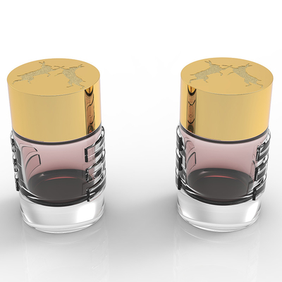 comprare Copertina per profumi Zamak personalizzata per tappi per profumi con finitura in oro / argento e logo online manufacture
