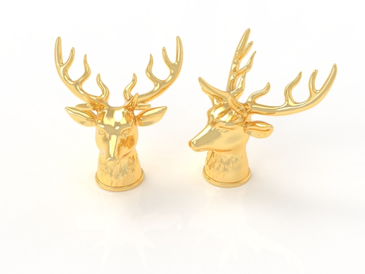 comprare Cappucci per profumi Zamak a forma di cervo senza muffe online manufacture