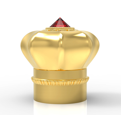 comprare ISO9001 Fabbrica di coperture per flaconi di profumo in vetro e lega di zinco floreale, coperchi in metallo, tappi in zinco online manufacture