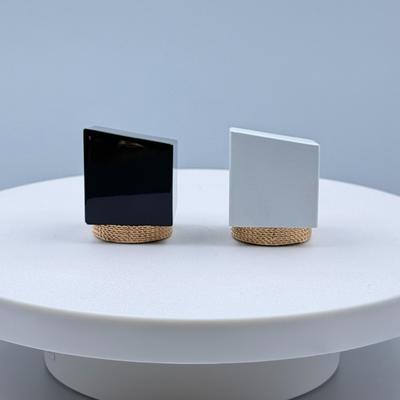 comprare Black/white zinc alloy perfume cap Square cap fabbricazione online