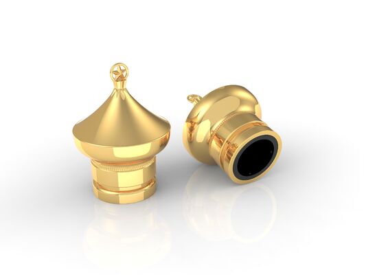 comprare Tappo per profumo in lega di zinco personalizzato di alta gamma/coperchio in lega di zinco da 15 mm fabbricazione online