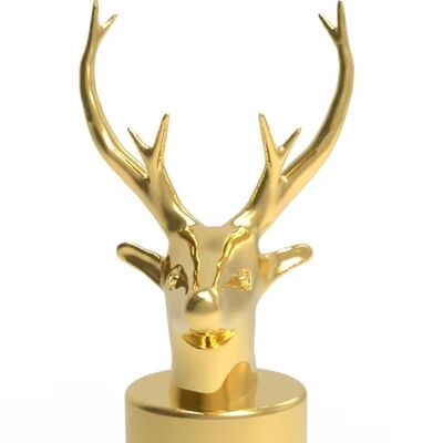 comprare Tappo per profumo a forma di cervo FEA 15 Zamak Zinco Nuovo Design Stampo Esistente Tappo per Profumo fabbricazione online