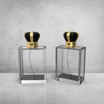comprare Nuovo Design Corona d'Oro a Forma di Lusso Zamak Tappi per Profumi per Bottiglie di Vetro Profumo Fea 15 fabbricazione online