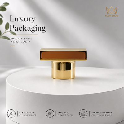 comprare Specchio Oro rettangolo orizzontale Cappotto per profumo in lega di zinco Custom Due livelli di metallo Coperchio profumo Modello JH5045 Per il designer di lusso Bottiglia di profumo di vetro vuoto fabbricazione online