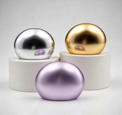 Acquistare Tappo per flacone di profumo FEA15 di lusso in lega di zinco a forma di uovo, cupola rotonda, curva liscia, metallico opaco, tappo personalizzato per flacone di fragranza, tappo per profumo in Zamac fabbricazione online