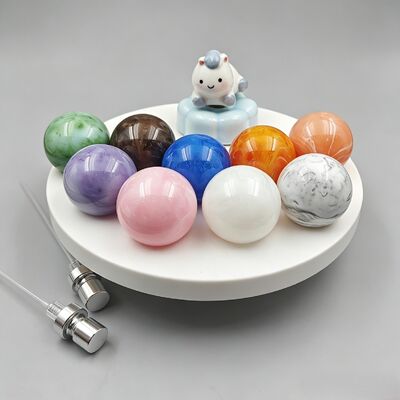 Acquistare Fabbrica Custom Multi-color Plastic Ball Perfume Bottle Cap Spherical ABS Lid For Cosmetic Fragrance Bottle ABS Perfume Cap fabbricazione online