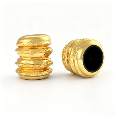 Acquistare FEA15 Zinc Alloy Macaron Cap perfume ondulato stratificato con texture Zamac Cappuccio perfume Zamac perfume Custom Electroplated per il profumo bottiglia di vetro Zamac Cap perfume Cap perfume fabbricazione online