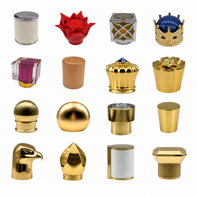 Acquistare Tappo per profumi in lega di zinco all'ingrosso con logo personalizzato di lusso Zamac FEA15 con inserto magnetico fabbricazione online
