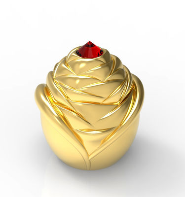 comprare Copertura di vetro in lega di zinco floreale della bottiglia di profumo ISO9001 online manufacture
