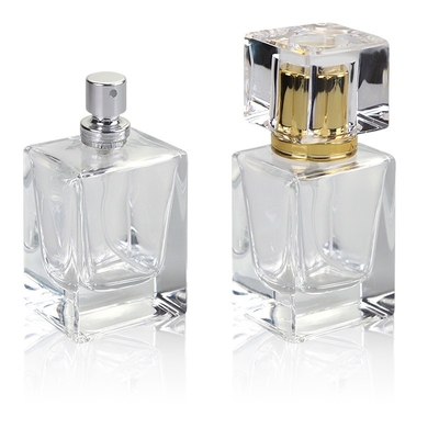 comprare La bottiglia unica 30ml di vetro del profumo di rettangolo ha glassato il lusso trasparente online manufacture