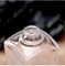 Bottiglia di profumo a baionetta da 50 ml 15, fondo spesso, a forma di diamante, fondo quadrato piccolo, copertura esterna intagliata, sottobotte per cosmetici