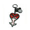 La vostra propria abitudine di logo ha inciso la forma personale del cuore di Keychains per lui