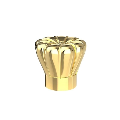 Placcatura d'attaccatura dell'oro del metallo di Zamac del tappo di bottiglia di lusso brillante del profumo