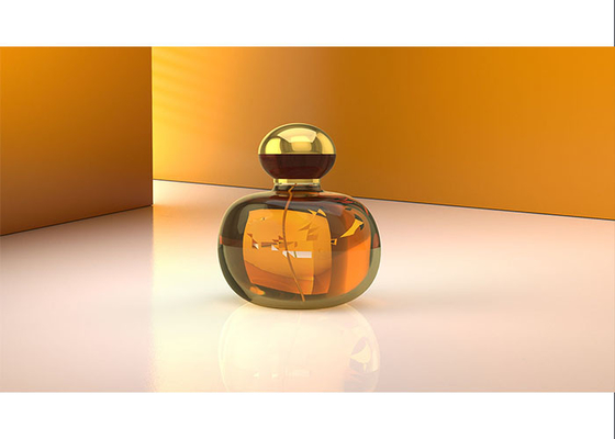 Marca squisita di Zamac della palla di stile dell'argento dell'oro di profumo della bottiglia del metallo trasparente del coperchio