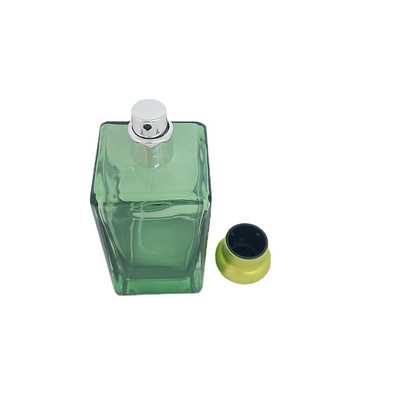 bottiglia di profumo creativa 100ml con la bottiglia di vetro del cappuccio dello zamac, baionetta, spruzzo, bottiglia vuota, imballaggio dei cosmetici