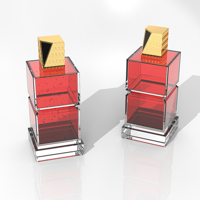 Unico cappuccio per profumi Zamac rettangolare per cappuccio di bottiglia con design personalizzato