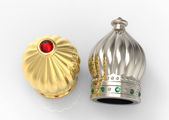 Cappucci per profumi Zamak colorati in oro / argento
