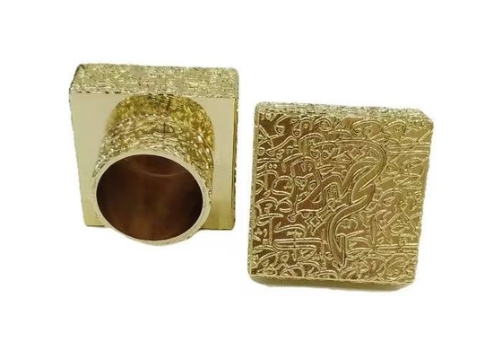 High-End Die Casting Zamak Perfume Caps Cuadrato in forma di copertura profumo