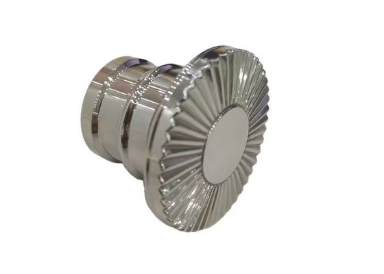 OEM / ODM Customized Zamak Perfume Bottle Cover Perfume Silver Bottle Top