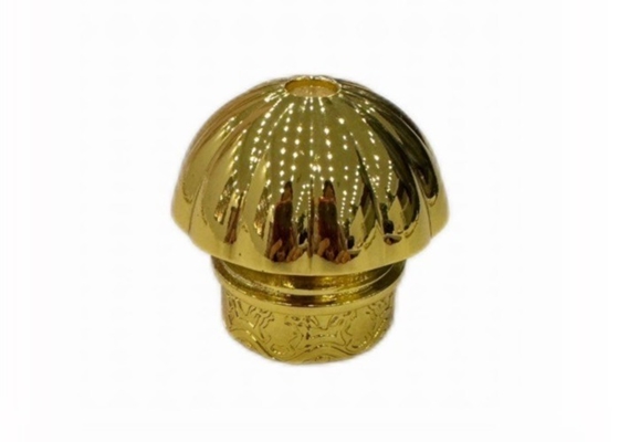 Capo per profumi in metallo a forma di cupola di zinco Copri bottiglie di vetro per profumi di zinco