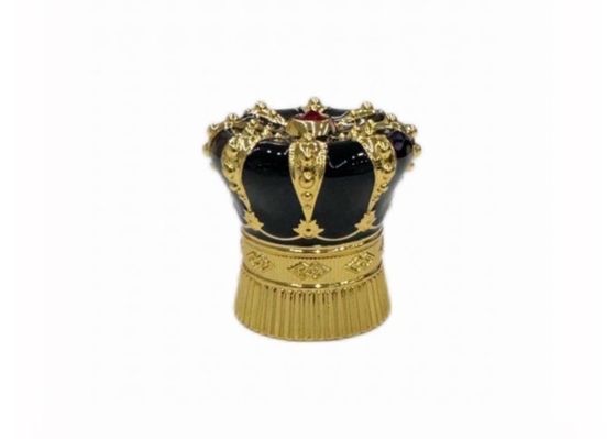 Superficie lucida Diamante nero Zamak Perfume Copri metallo Perfume Bottiglie