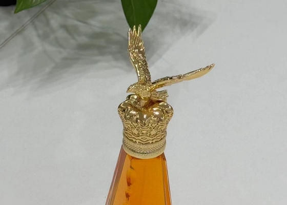 Cappucci per profumi Zamak a forma di aquila di metallo Cappottole per profumi in vetro in lega di zinco
