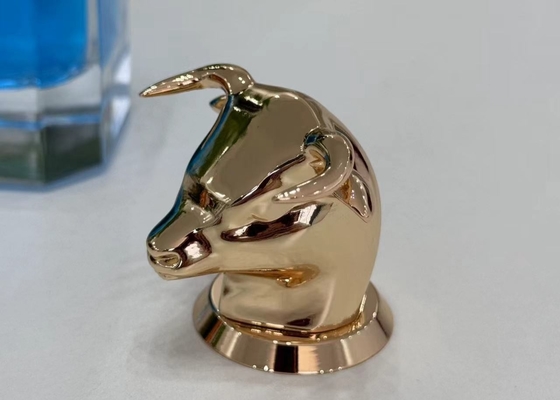Tappi per bottiglie di profumi a forma di toro in lega di zinco per abbinarli a bottiglie di profumi