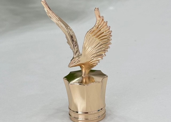 Squisiti cappucci di profumo Zamak a forma di aquila Copri bottiglie di profumo in oro e argento