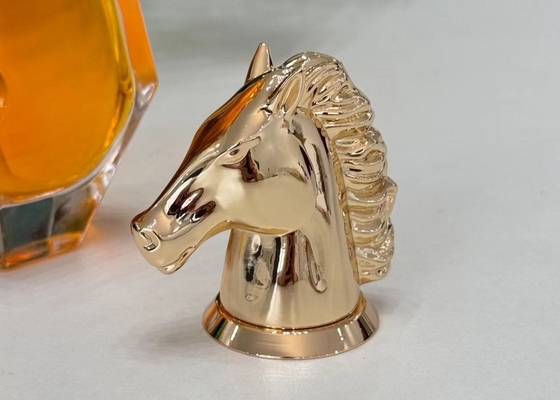Cappuccio per profumi in metallo a forma di cavallo Zamak Cappucci per profumi con lega di zinco di alta qualità