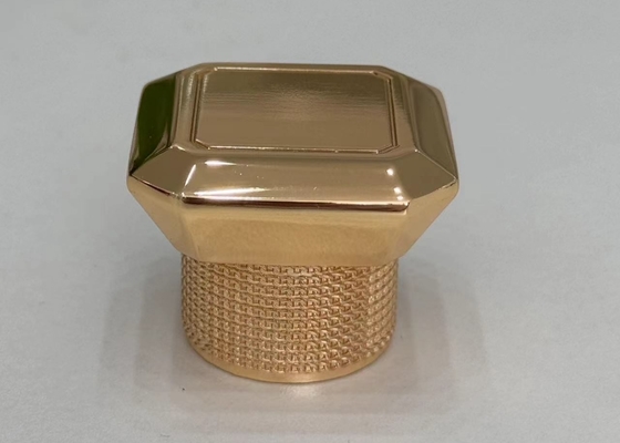 Cappuccio per profumi in metallo di lega di zinco irregolare semplice con cappuccio per profumi in metallo personalizzato