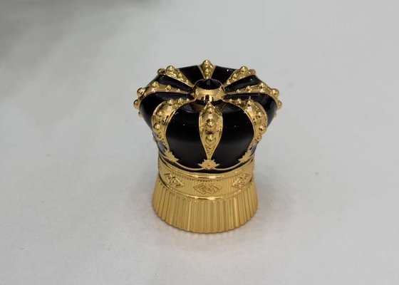 Coperture per bottiglie di profumi a forma esagonale in lega di zinco per colore e logo personalizzati