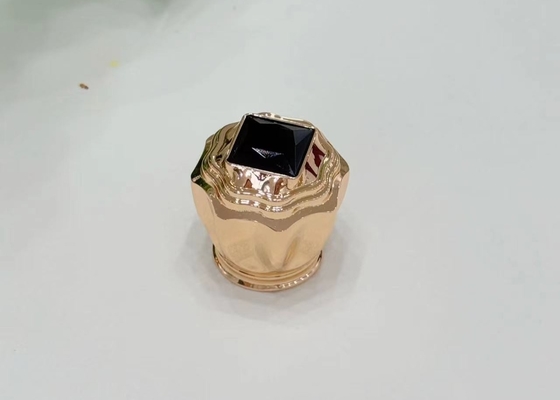 Luoghi di lusso con tappi di diamanti neri Zamak Cappucci per profumi per eleganti bottiglie