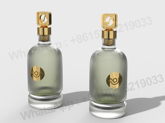 Cappucci per profumi Zamak personalizzati a fusione rotonda / quadrata / rettangolare con finitura superficiale matta