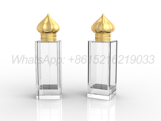 Elegante rotondo quadrato e rettangolare Zamak cappucci profumo per disegni personalizzati