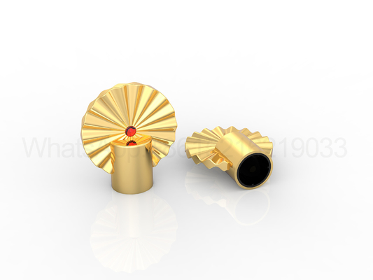 Logo personalizzato Die Cast Zamak Perfume Top in varie forme e pesi